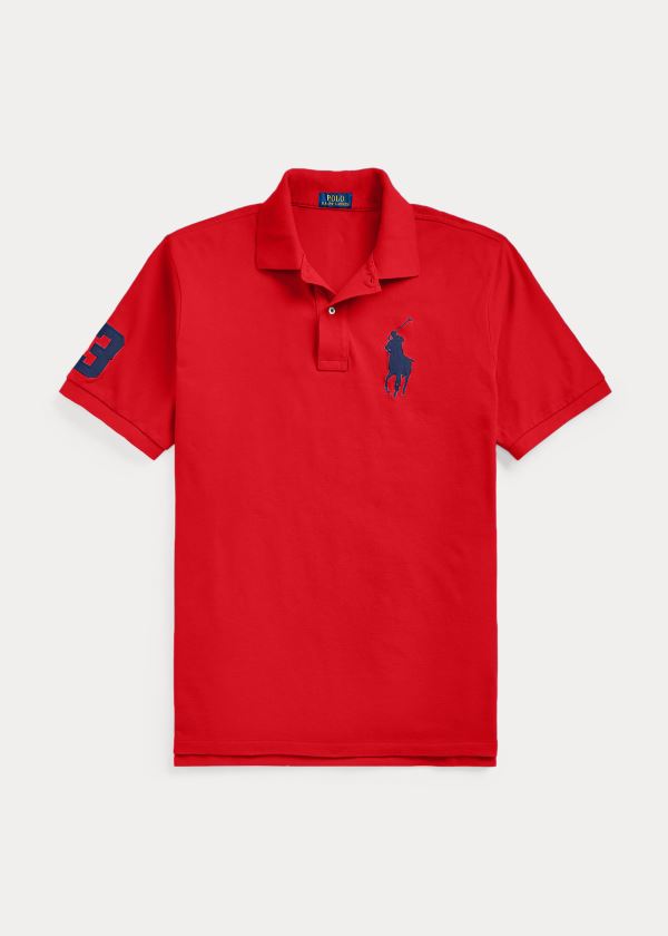 Camisa Polo Polo Ralph Lauren Hombre Rojos - Big Pony Mesh - GJYXO1976